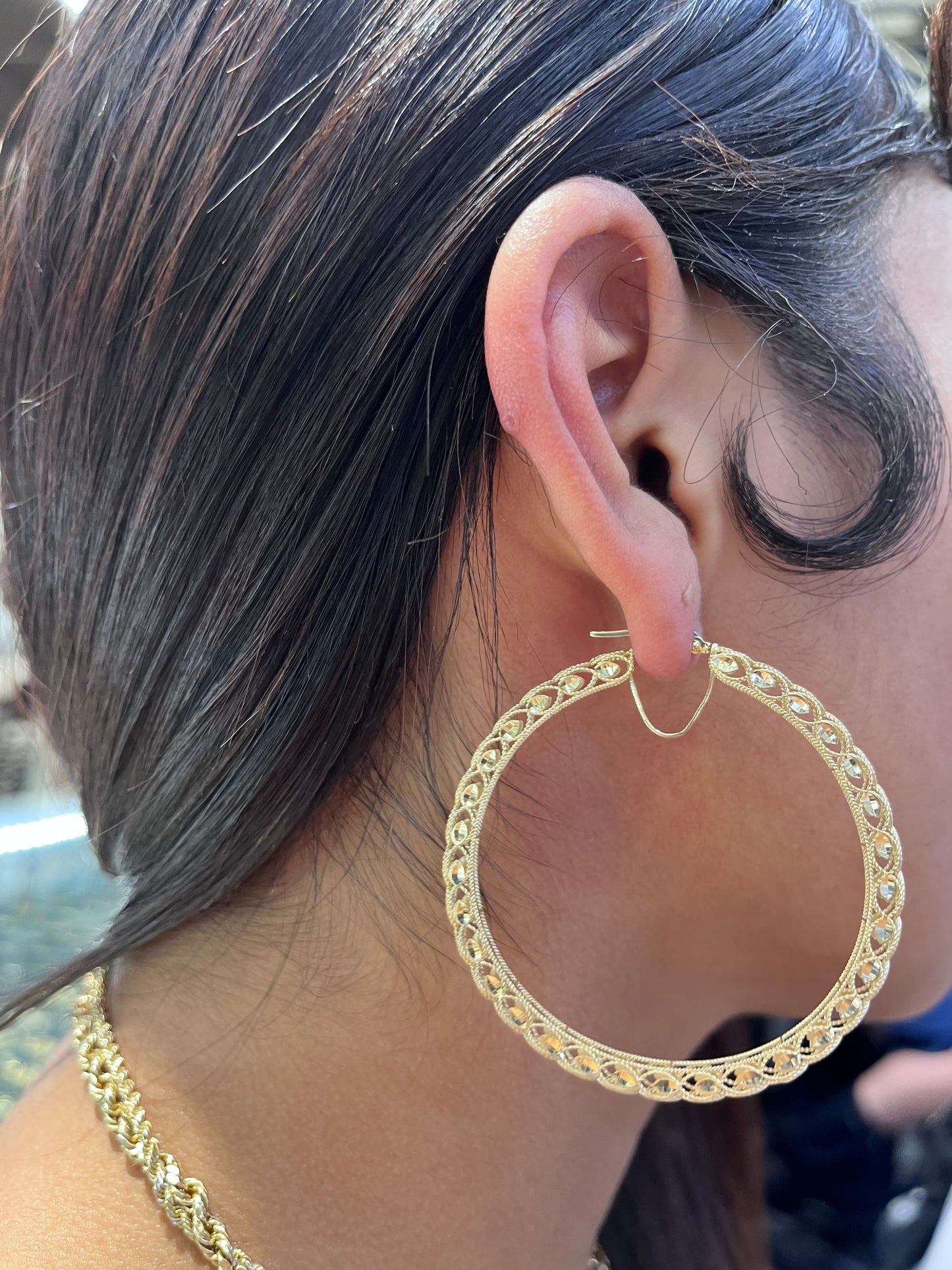 10K GoldTurkish Hoop Earrings