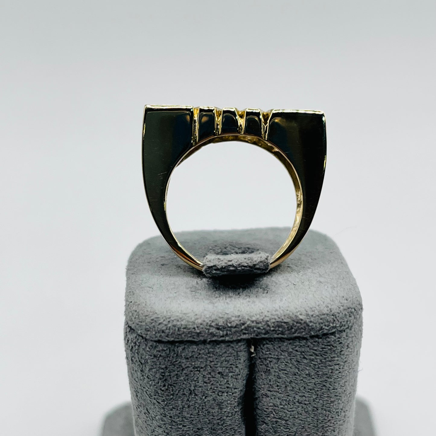 Custom Gold Chunky Name Ring