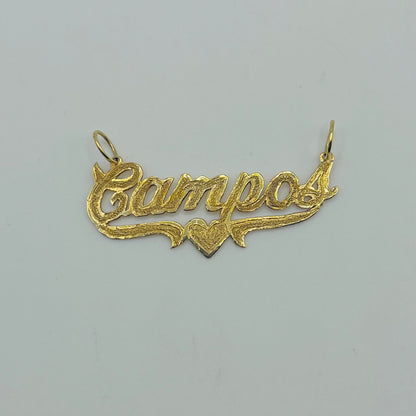 14K GOLD Fancy Single Nameplate (custom)