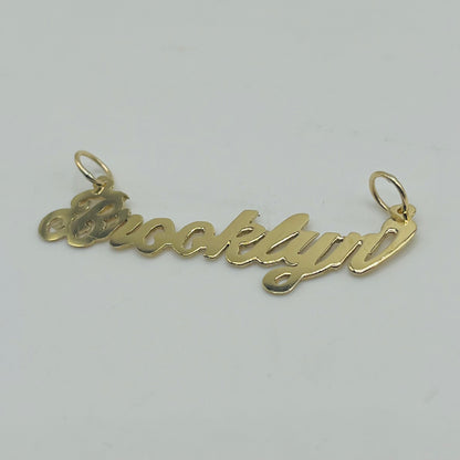 10K Gold High Polish Nameplate (custom)