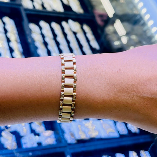 10K Gold 10mm RX Bracelet