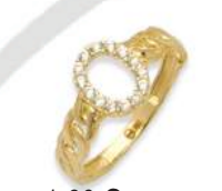 10K Gold Miami Cuban Initial Ring