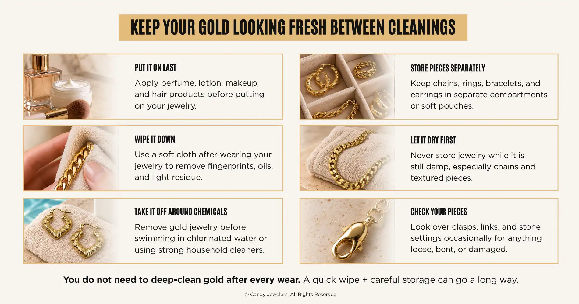 How Can You Keep Gold Jewelry Clean and Shiny Longer?