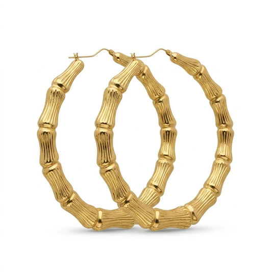Hoop earrings — Studio - Clean | Generated by Modelize