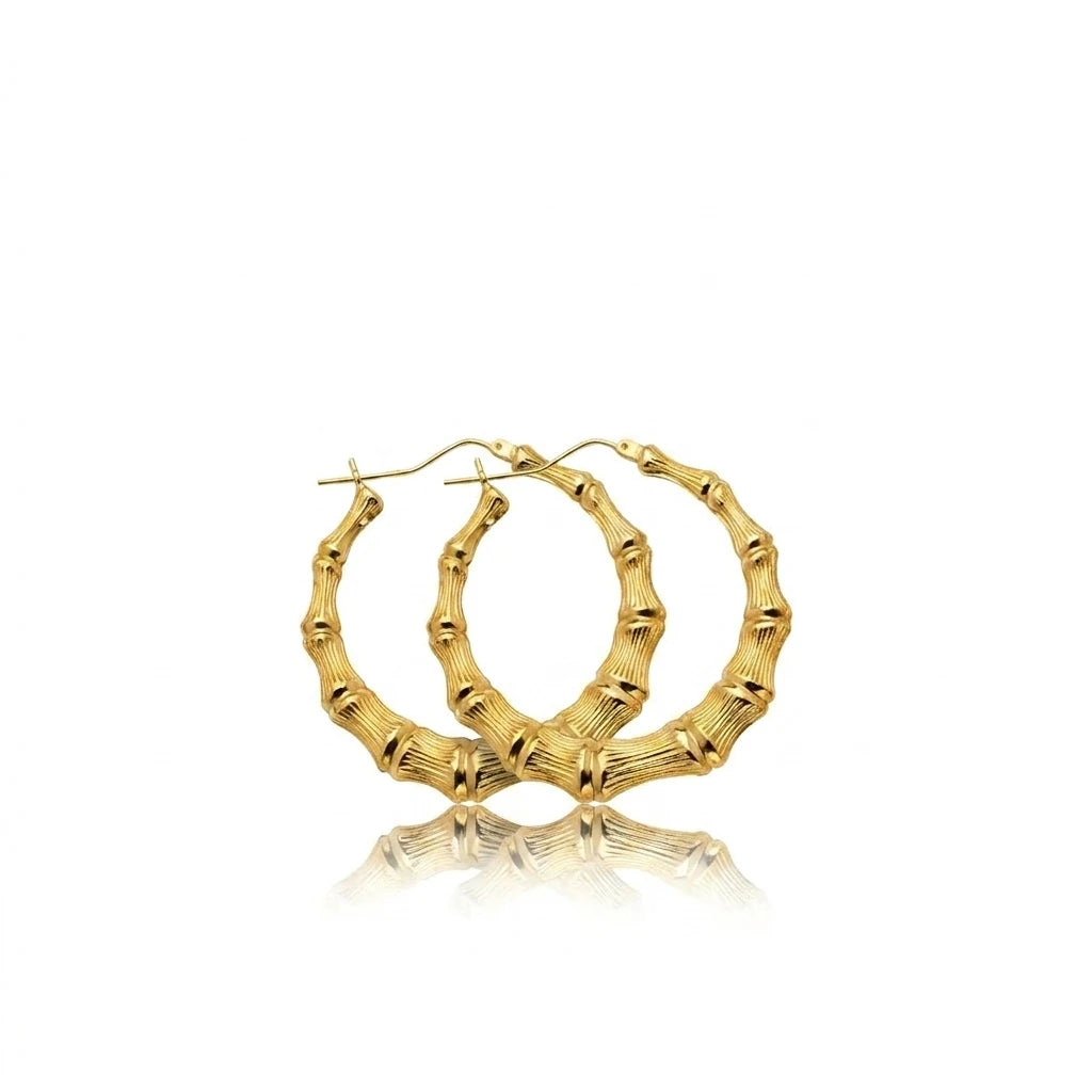 Hoop Earrings — Studio - Clean | Generated by Modelize