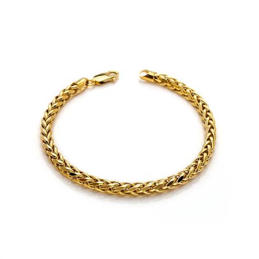 10K Gold 3mm Palm Link  Bracelet
